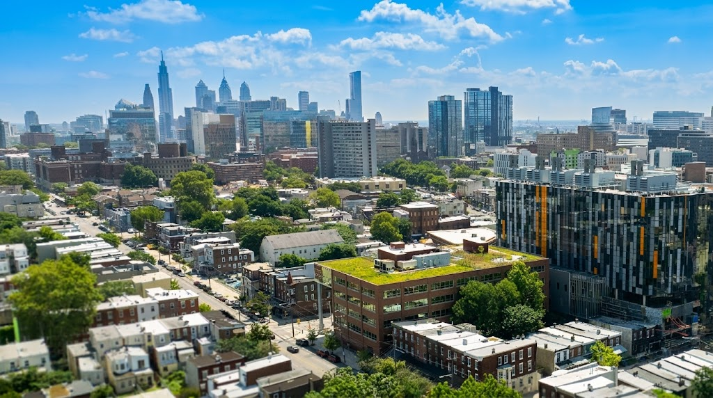 University City Philadelphia aerial view